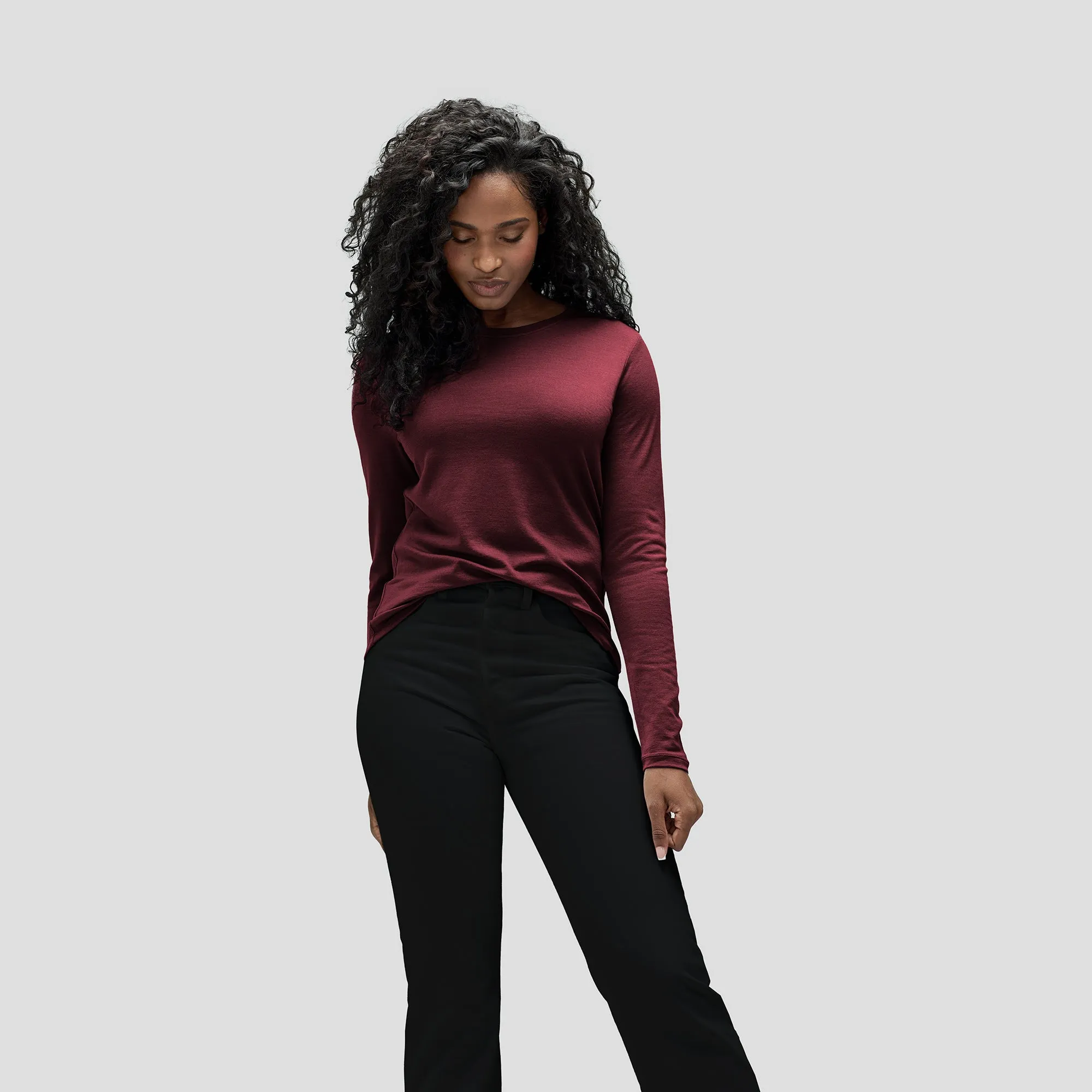 Women's Long Sleeve Merino Crew