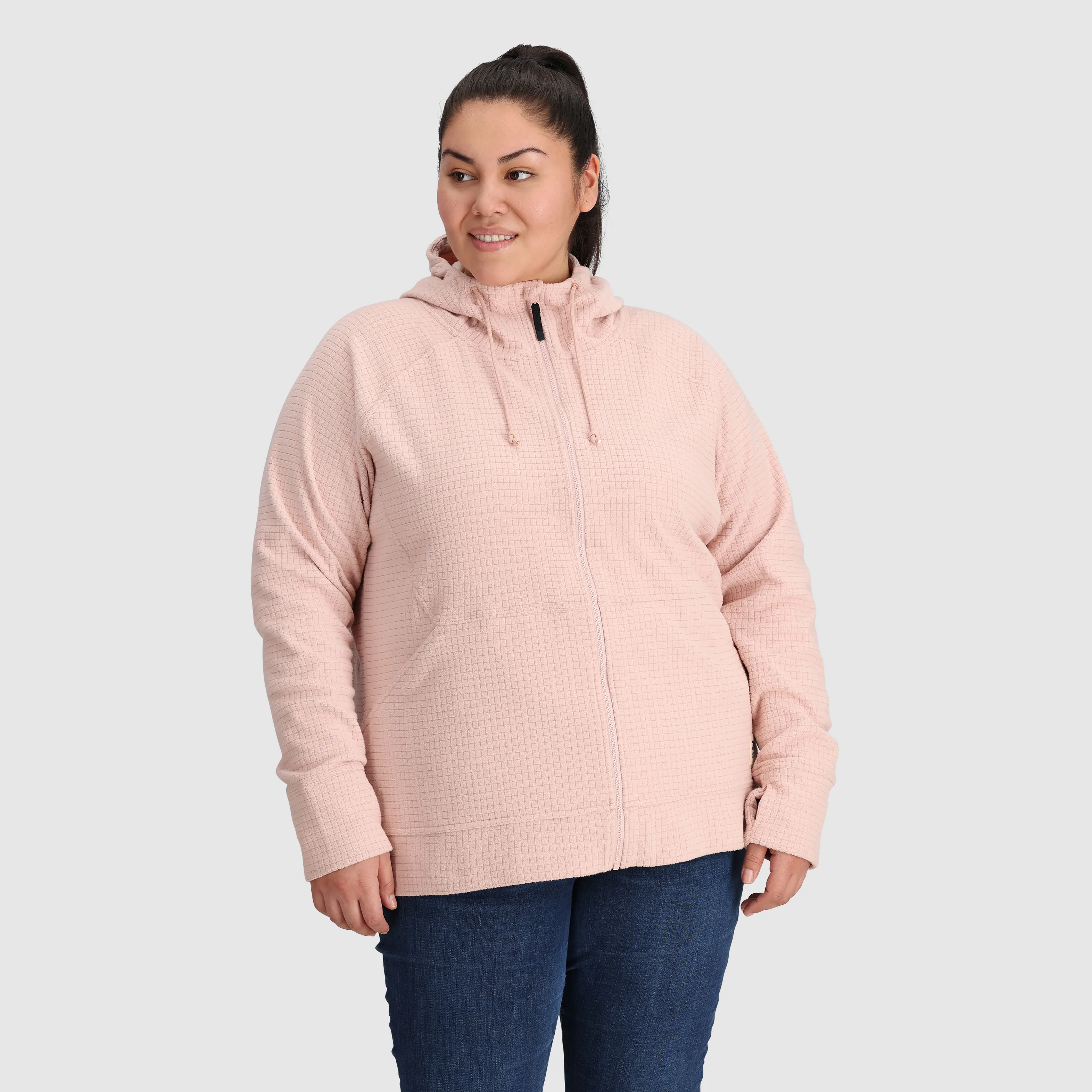 Women's Mega Trail Mix Fleece Full Zip Hoodie-Plus