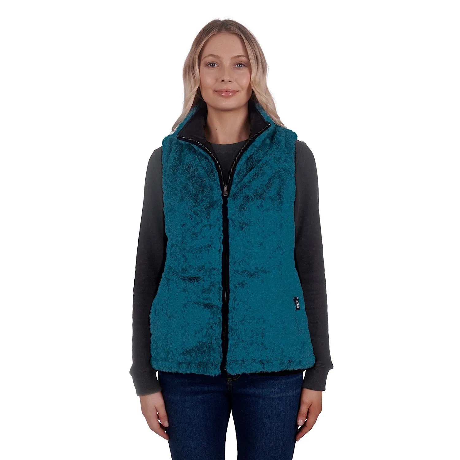 Wrangler Womans Montana Reversible Vest Black