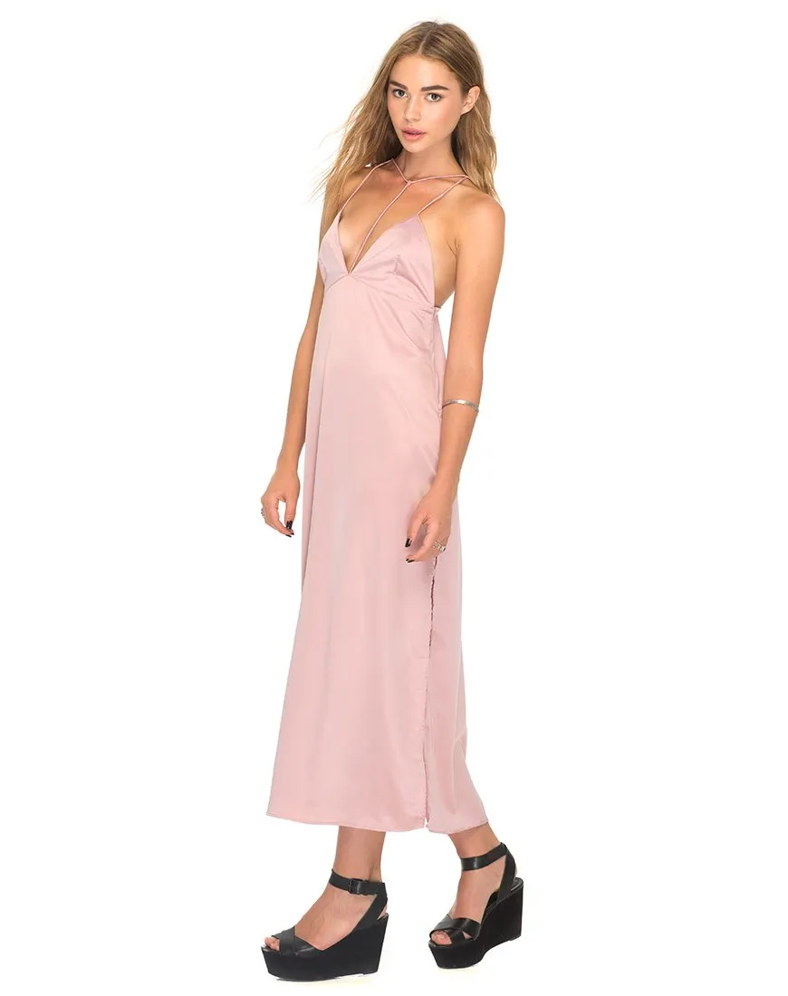 Xochi Maxi Dress in Dusky Pink